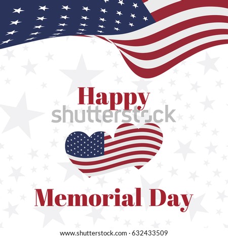 Memorial Day Weekend Greeting Card Handlettering Stock Vector 418430047 ...