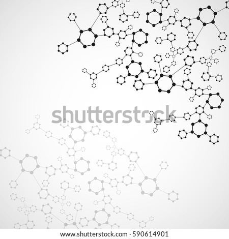 Abstract Background Medical Substance Molecules Stock Vector 531806098 ...