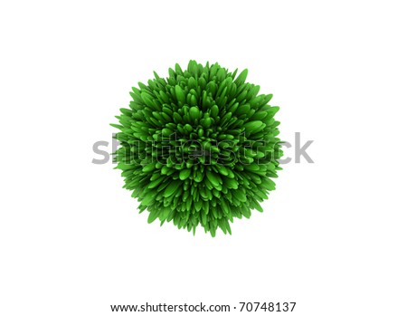 Round Leaves Background Tree Top View Stock Vector 644292559 - Shutterstock