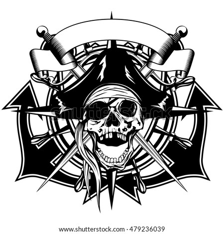 Vector Image Piracy Skull Anchor Crossed Stock Vector 103244927 ...