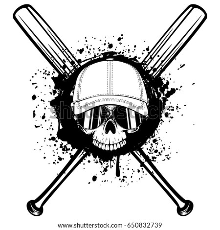 abstract vector illustration black white skull stock vector abstract vector illustration black white skull stock vector