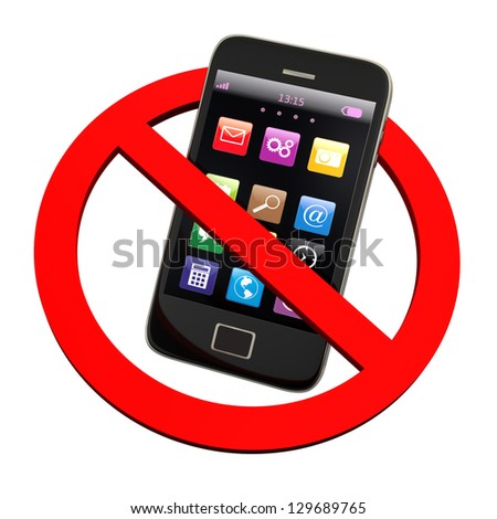 No Mobile Phone Please Turn Off Stock Vector 258239201 - Shutterstock