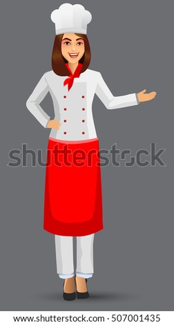 Vector Illustration Man Who Works Chef Stock Vector 476529268 ...