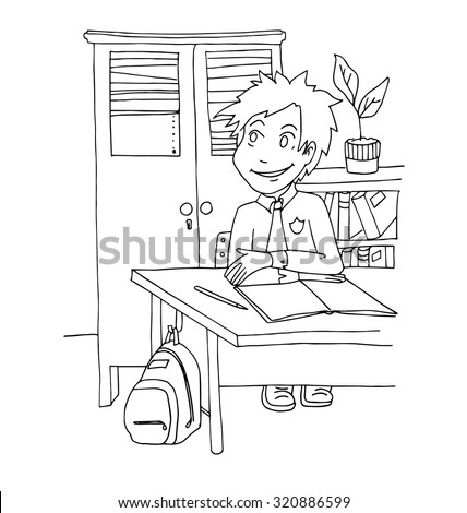 Young Boy Helping Parents Around House Stock Vector 320886605 ...