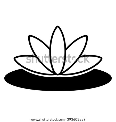 Lotus Symbol Stock Vector 150336194 - Shutterstock