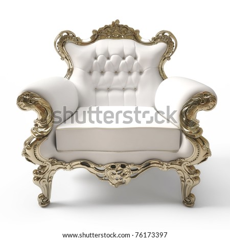 stock photo luxurious armchair isolated on white background 76173397