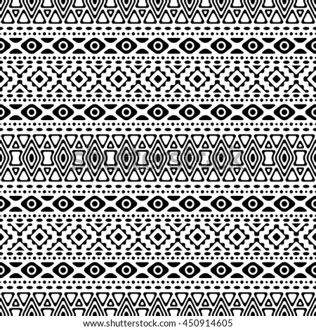Navajo Aztec Border Vector Illustration Page Stock Vector 259728050 ...