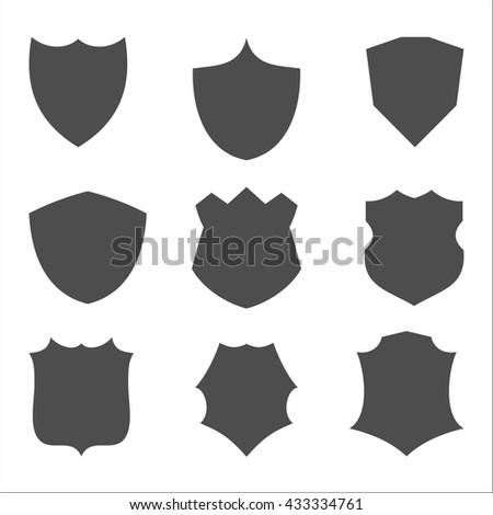 Black Shield Stock Vector 120818203 - Shutterstock