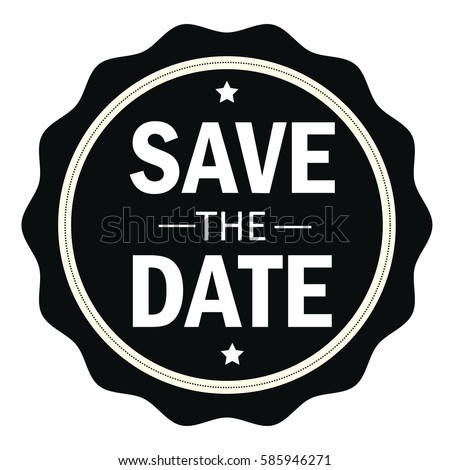 save date stamp sign seal logo stock vector royalty free 585946271