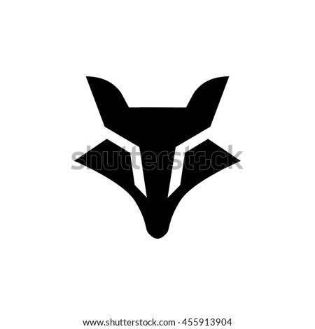 Fox Head Logo Stock Vector 455913904 - Shutterstock