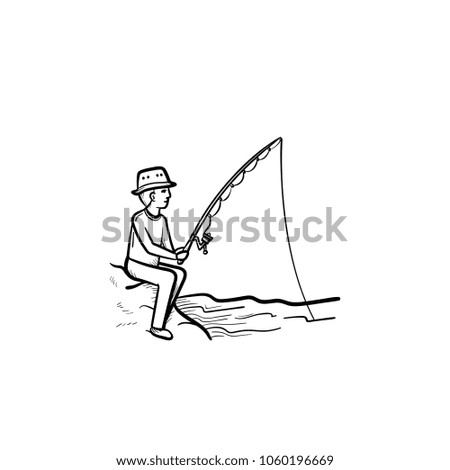 Fishing Rod Sketch Stock Images, Royalty-Free Images & Vectors