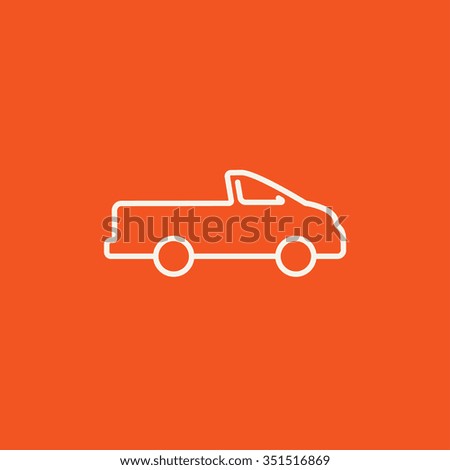 Red, Pick-up, Truck, Isolated, White Stock Images, Royalty-Free Images