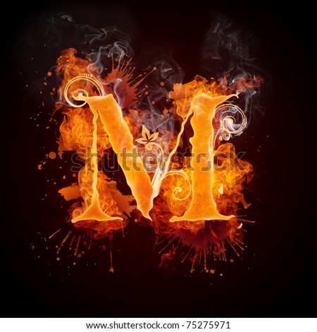 Fiery Letter M Font Stock Photos, Images, & Pictures | Shutterstock