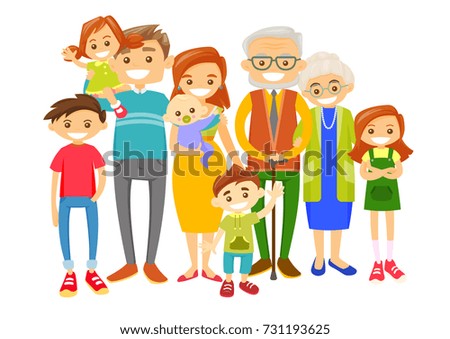 Illustration Kids Trying Catch Their Grandparents Stock Vector ...