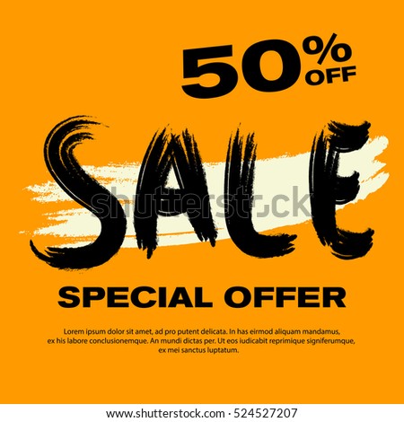 50 Off Sale Poster Design Orange Grunge Discount Background Eps10 50 Off Sale Poster Design Orange Grunge Discount Background Eps10