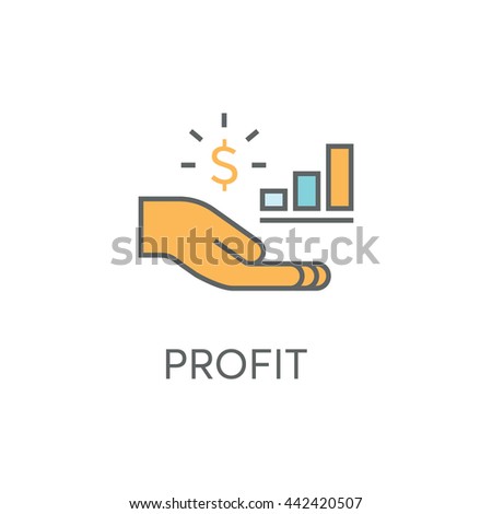 Profit Vector Icon Stock Vector 442420507 - Shutterstock