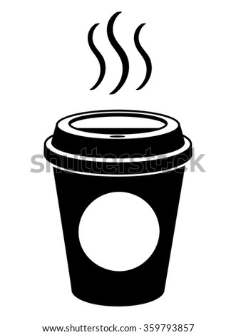 Coffee To Go Cup Isolated On White Background Coffee To Go Cup Isolated On White Background