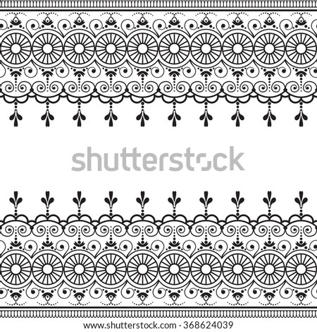 Mehndi Indian Henna Tattoo Design Greetings Stock Vector 322698716 ...