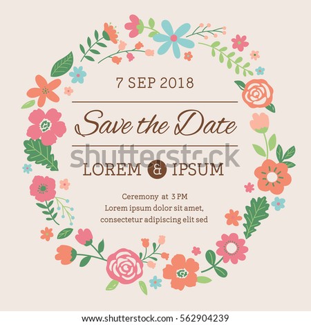 wedding card design template