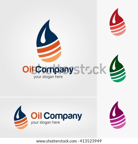 Vector Design Oil Gas Company Logo Stock Vector 413523937 - Shutterstock