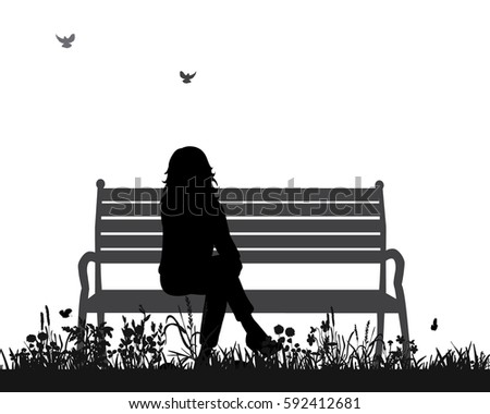 Sitting On A Bench Stock Images, Royalty-Free Images & Vectors ...