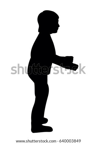 Leaning Man Silhouette Stock Vector 35399032 - Shutterstock