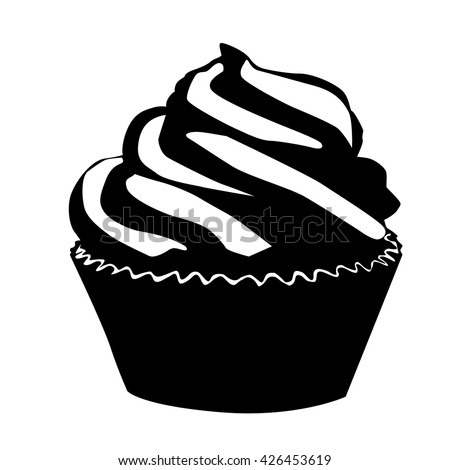 Cupcake Silhouette Stock Images, Royalty-Free Images 