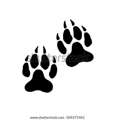 Paw Prints Logo Vector Illustration Isolated Stock Vector 363492644 ...