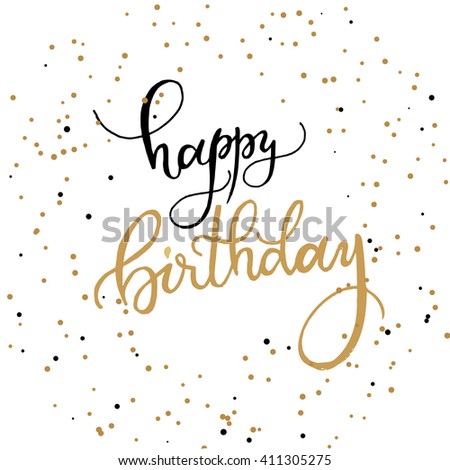 Happy Birthday Calligraphy Stock Images, Royalty-Free Images & Vectors ...