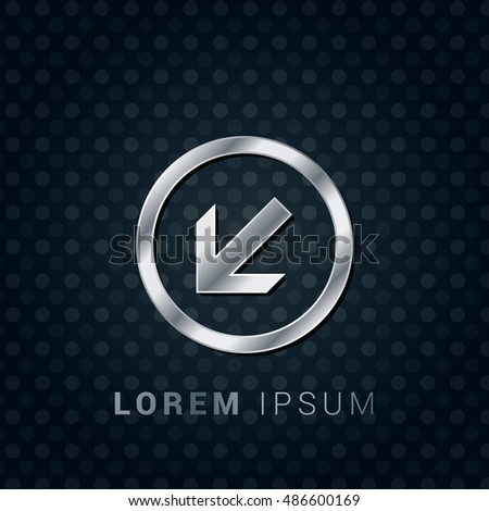 Repeat 3d Silverplatinum Metallic Chromium Precious Stock Vector ...