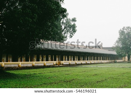 Hue, Vietnam - 10th December 2016 - Hue Imperial, a walled fortress and palace in the city of Hue, the former imperial capital of Vietnam. A well-known destination for travelers