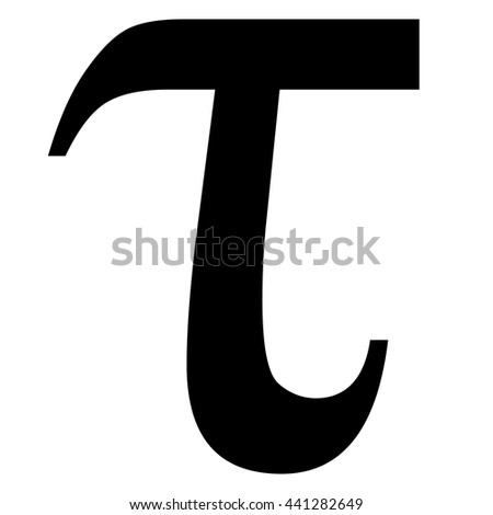 Greek Letter Tau Hand Written Black Stock Illustration 159079466 ...