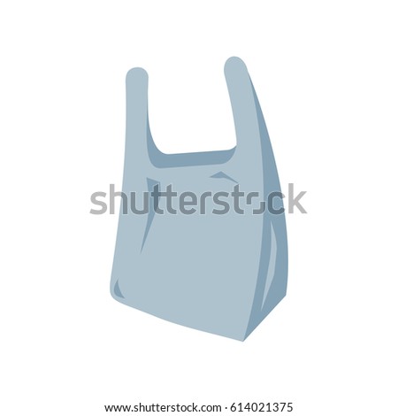 Plastic Bag Cartoon Vector Illustration Stock Vector 182717198