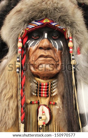 Face Old Native American Indian Full Stock Photo (Edit Now) 150970577 ...