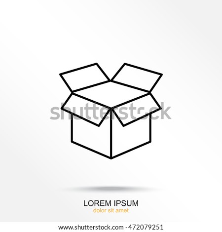 line box vector Stock Vector Logo Style Icon Line Box 517561594 Modern