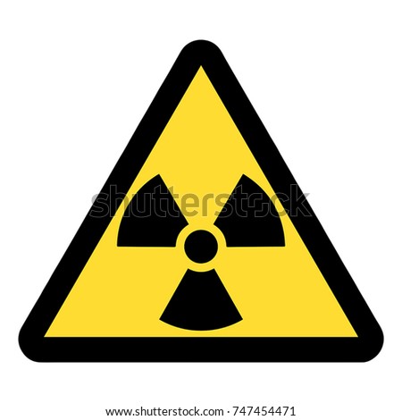 Standard Pictogam Ionizing Radiation Symbol Warning Stock Vector ...