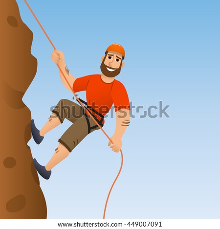 Cartoon Rock Climber Stock Images, Royalty-Free Images & Vectors ...