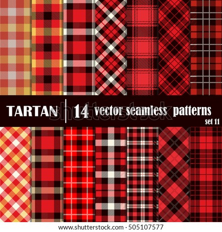 Plaid Pattern En Espanol | set tartan seamless patterntrendy illustration Plaid Pattern En Espanol | set tartan seamless patterntrendy illustration