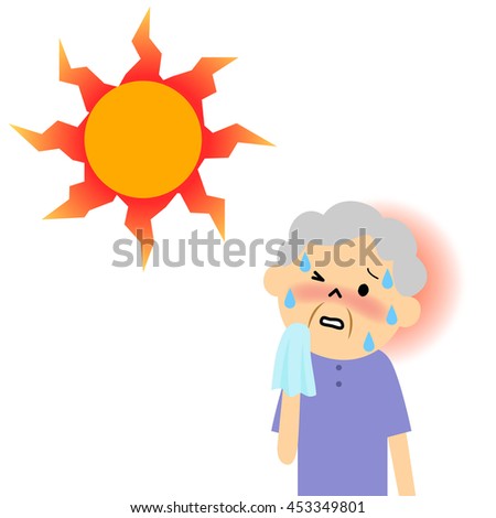People Have Heatstroke Image Illustration Stock Vector 449138764 ...