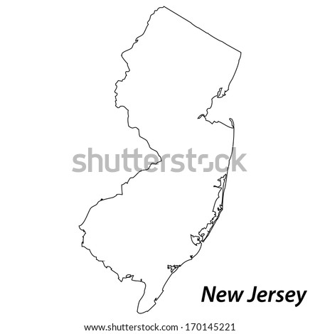 New jersey outline Stock Photos, Images, & Pictures | Shutterstock