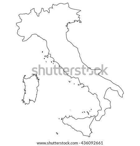 Italy Outline Stock Images, Royalty-Free Images & Vectors | Shutterstock