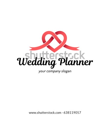 Vector Logo Design Wedding Planner Stock Vector 638119057 - Shutterstock