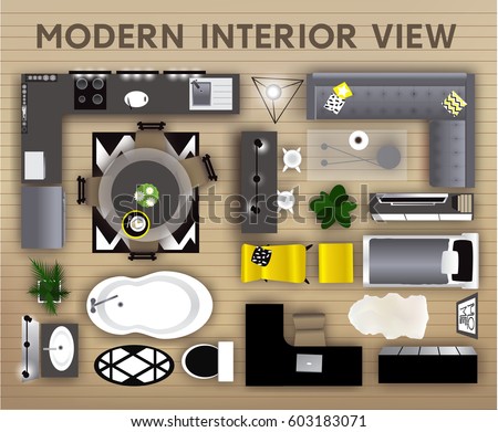 Modern Furniture Top View office interior furniture icons top view stock vector 347777063 Modern Furniture Top View office interior furniture icons top view stock vector 347777063