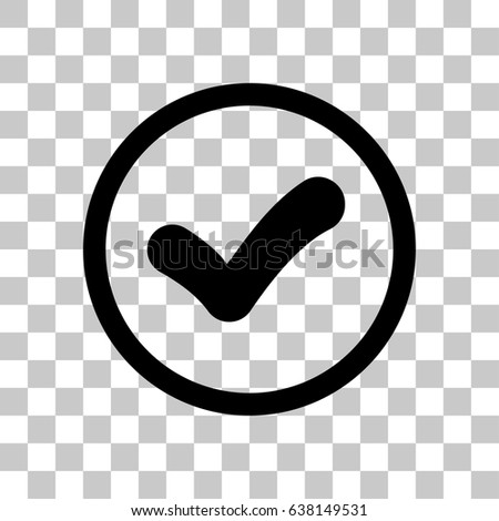 Check Mark Isolated On Transparent Background Stock Vector 654663922