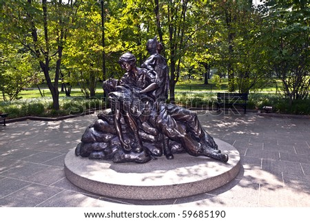 Vietnam War Memorial Statue Clip Art