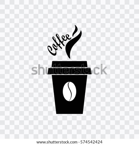 Coffee Cup Icon With Beans Transparent Background Coffee Cup Icon With Beans Transparent Background