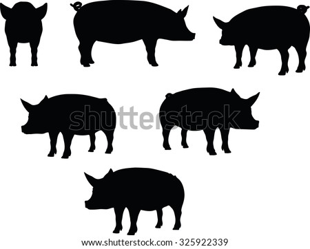 Download Pig Silhouette Stock Images, Royalty-Free Images & Vectors ...