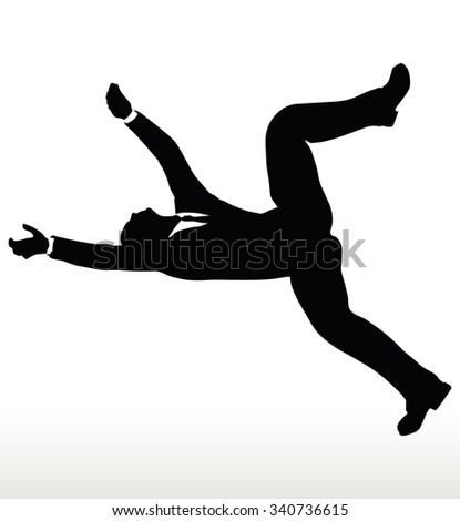 Accident Person Pose Silhouette Illustration Stock Illustration ...