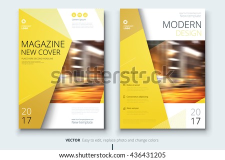 Yellow Magazine design, Magazine template, Magazine layout, Magazine 