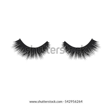 Eye Lashes Vector Icon Lashes Vector Stock Vector 542956264 - Shutterstock
